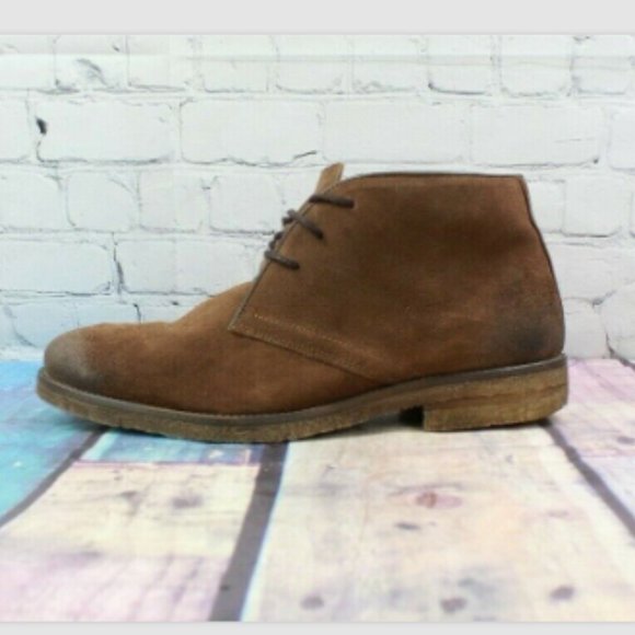 JKoda Other - JKoda Lance Brown Suede Lace-up Chukka Ankle Boots Size 11